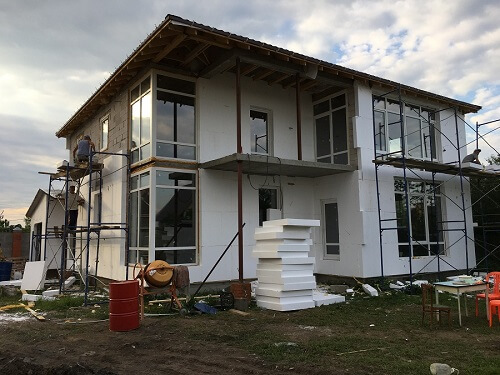 Утепление пенопластом наружных стен в Гродно