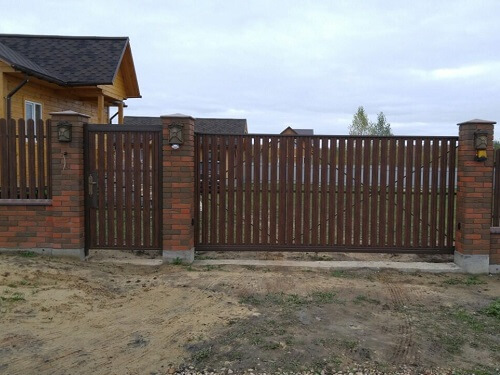 Забор из металлоштакетника в Гродно